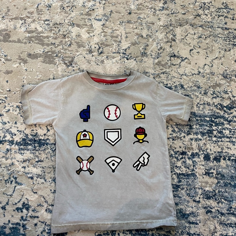 Mish mish boys baseball shirt size 4t